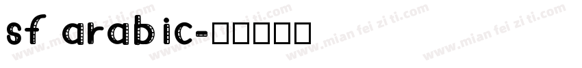 sf arabic字体转换